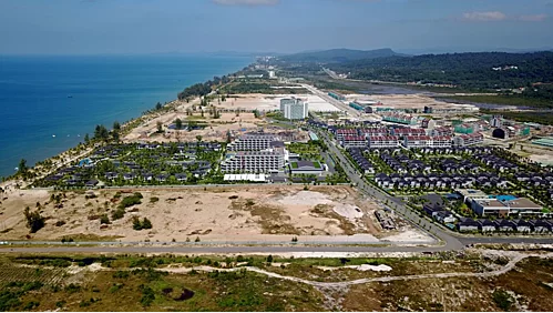 Một góc huyện đảo Phú Quốc, nơi có nhiều dự án bất động sản nghỉ dưỡng đang được triển khai. Ảnh: UBND tỉnh Kiên Giang