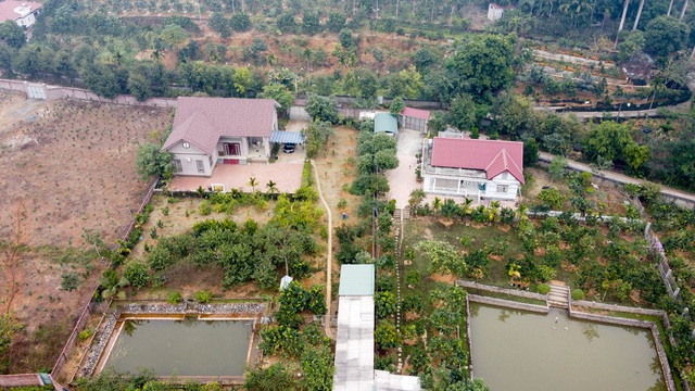 Nhiều gia đình ở Hà Nội có xu hướng chuyển ra ngoại thành sinh sống. Trong ảnh là những khu nhà vườn xanh mát mắt tại khu vực Quốc Oai (Hà Nội).